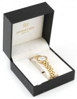 Rayond Weil női kvarc karóra. Aranyozott fém. Jelzett, garancia kártyával, eredeti dobozában, jó áll...