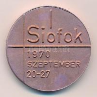 1970. "Hobby Gyűjtők Országos Találkozója / Siófok 1970 szeptember 20-27" rezezett Al emlé...