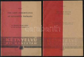 4 db kétnyelvű kis könyvtár - Wilde: Az odaadó barát; Wells: Az elveszett örökség; Wells: A vörös sz...