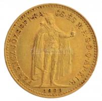 1909KB 10K Au "Ferenc József" Körmöcbánya (3,38g/0.900) T:1- apró karc / 
Hungary 1909KB ...