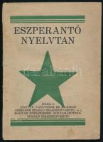 Eszperantó nyelvtan. Tanfolyamok és magántanulók számára. Kiadja a Magyar Vasutasok és Hajósok Országos Szabad Szakszervezete. Papírkötés, kopottas állapotban.