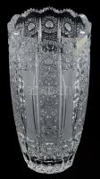 Schréger kristály váza. Eredeti dobozában, hibátlan. 21 cm