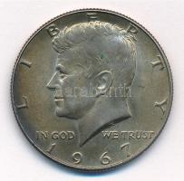 Amerikai Egyesült Államok 1967. 1/2$ Ag "Kennedy" T:1-,2 patina USA 1967. 1/2 Dollar Ag "Kennedy" C:AU,XF patina Krause KM#202a