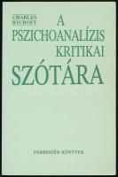 Rycroft, Charles: A pszichoanalízis kritikai szótára. 1994, Párbeszéd Könyvek. Kiadói papírkötés, jó állapotban.