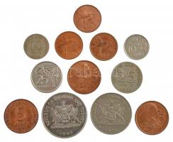 Trinidad és Tobago 1966-2012. 1c bronz - 1$ Cu-Ni FAO (12xklf) T:2,2- Trinidad and Tobago 1966-2012. 1 Cent bronze - 1 Dollar Cu-Ni FAO (12xdiff) C:XF,VF