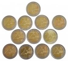 2002-2021. 12db-os 2E érme tétel, forgalmi emlékkiadások, mind különböző T:2,2-
2002-2021. 12pcs of...