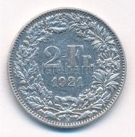 Svájc 1921. 2Fr Ag T:2- ph, karc, ü. Switzerland 1921. 2 Francs Ag C:VF edge error, scratch, ding Krause KM#21