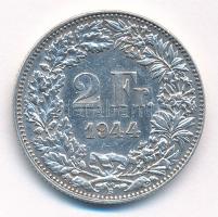 Svájc 1944. 2Fr Ag T:2 kis ü. Switzerland 1944. 2 Francs Ag C:XF small ding Krause KM#21