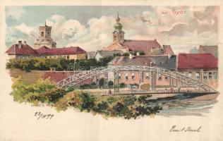 1899 Győr litho s:Geiger