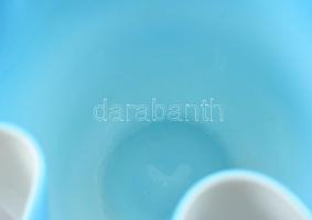 Venini fazoletto üveg váza, kopásnyomokkal, m: 16,5 cm