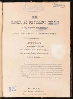 Bartoli: De nativa et peculiari indole concordatorum apud scholasticos interpretes. Roma, 1883. Kézzel írt másolata. Korabeli félbőr kötésben.