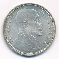 Csehszlovákia 1928. 10K Ag Masaryk T:1- patina Czechoslovakia 1928. 10 Korun Ag Masaryk C:AU patina Krause KM#12