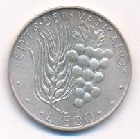 Vatikán 1970. 500L Ag "VI. Pál" T:1-
Vatican 1970. 500 Lire Ag "Paulus VI" C:AU...