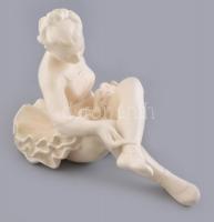 Nagyméretű, osztrák balerina, jelzés nélkül, kerámia, m: 23 cm