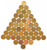 NSZK 1950-1990. 10pf acél (50x) T:2-3 FRG 1950-1990. 10 Pfennig steel (50x) C:XF-F