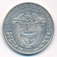 Panama 1961. 1/2B Ag T:1-,2 Panama 1961. 1/2 Balboa Ag C:AU,XF