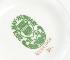 Zsolnay pillangó mintás váza. Kézzel festett, jelzett, hibátlan 12 cm