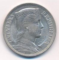 Lettország 1932. 5L Ag T:1- Latvia 1932. 5 Lati Ag C:AU Krause KM# 9