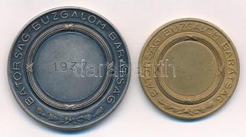 1937. "Magyar Testgyakorlók Köre (MTK) / Bátorság, Buzgalom, Barátság" ezüstözött bronz dí...