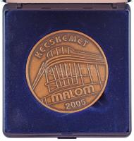 2005. "Kecskemét - Malom" bronz emlékérem eredeti tokban (42,5mm) T:1