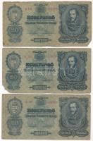 1930. 20P (3x) T:III- szakadások Adamo P11