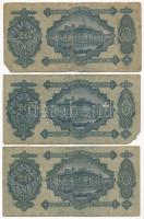 1930. 20P (3x) T:III- szakadások Adamo P11