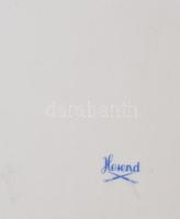 Herendi II. osztály, csipkebogyómintás szendvicses tál, kézzel festett, jelzett, hibátlan. 49,5x17cm