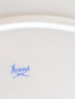 Herendi II. osztály csipkebogyó mintás sültes tál, kézzel festett, jelzett, hibátlan. 36,5x26,5 cm