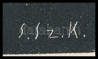 Gáborjáni Szabó Kálmán (1897-1955): Art deco hölgy. Fametszet, papír, jelzett a metszeten, Löbl Dávi...