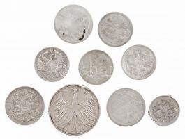 33g vegyes, rossz tartású külföldi ezüst érme tétel T:3,3-
33g mixed foreign silver coin lot in bad...