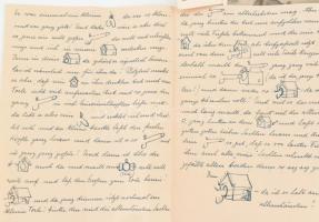 cca 1935-1940 Erotika a 3. birodalomban. Két, náci párttag fiatal erotikus tartalmú levelezése és ka...