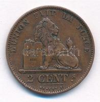 Belgium 1873. 2c Cu T:2 Belgium 1873. 2 Centimes C:XF Krause KM#35.1