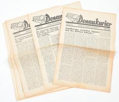 1937 Donaukurier a Magyar Revíziós Liga lapjának 9 db száma