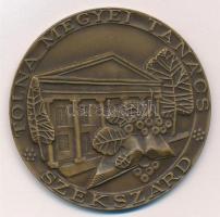 DN Tolna megyei Tanács - Szekszárd egyoldalas bronz emlékérem (60mm) T:1- kis ph