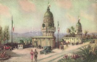 Torino exposition card with commercial