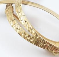 Arany (Au/14k) bross, jelzett, nettó: 3,12g, 3x4cm