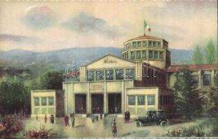 Torino exposition card with commercial