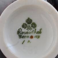 Rosenthal porcelán kacsa figura, kézzel festett, jelzett, egészen apró kopásnyommal, m: 5 cm