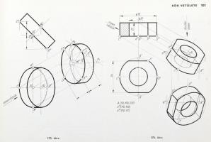 Pethes Endre: 222 ábrázoló geometriai feladat Bp., 1963. Móra. Kiadói félvászon kötésben