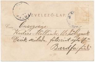 1901 Balatonboglár, Kilátás a várdombról. Rigler r.-t. litho (r)