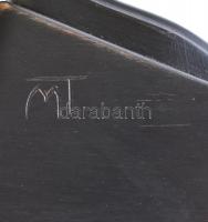 MT jelzéssel: Akt torzó, lakkozott fa, kis kopásnyomokkal, m: 41,5 cm CSAK SZEMÉLYES ÁTVÉTEL, NEM PO...