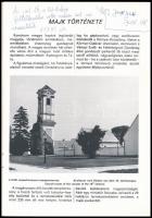 Kulcsár Emil Miklós: Majk története. Majk, 1987. Szerzői. 28p