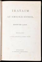 Kossuth Lajos: Irataim az emigrációból I-III. Bp., 1880-1882, Athenaeum. Kiadói aranyozott egészvász...