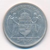 1930. 5P Ag "Horthy jobbra" hajas T:2 Adamo P8