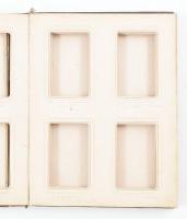 Antik, XIX. sz. fényképalbum réz veretekkel, aranyozott lapélekkel, Berta Prugberger gravírozott név...