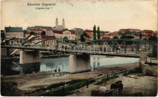 1908 Ungvár, Uzshorod, Uzhhorod, Uzhorod; híd. Steinfeld Dezső kiadása / bridge (EK)