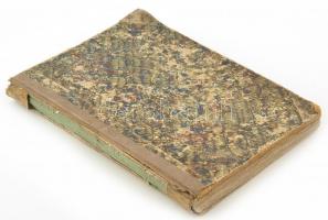 1860 A Szépirodalmi figyelő teljes induló fél évfolyama. bekötve. Jamniczky Lajos (?-1895) építész m...