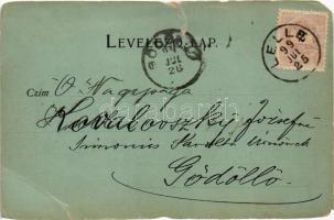 1899 (Vorläufer) Balatonboglár, régi kikötő. Simon Géza kiadása (b)