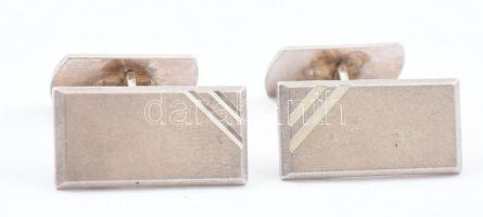 Ezüst(Ag) mandzsettagomb-pár, jelzett, nettó: 12,1 g