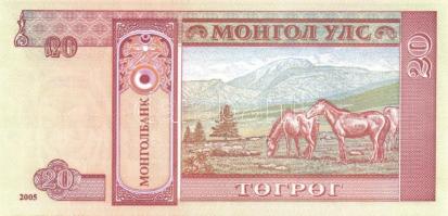 Mongólia 17db klf modern bankjegy T:I